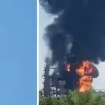 Ataque masivo con drones causa incendio en la mayor refinería de crudo del sur de Rusia