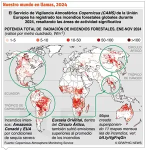 Latinoamérica bajo el látigo de incendios