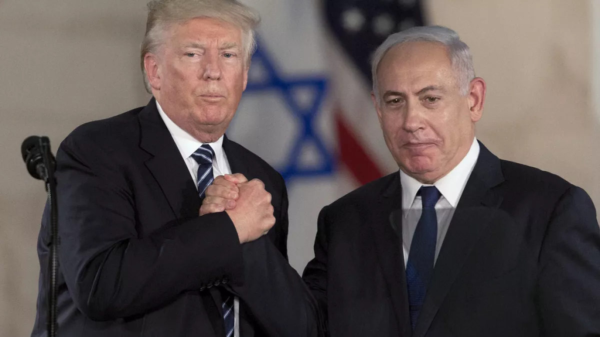 El presidente de los Estados Unidos, Donald Trump, y el primer ministro de Israel, Benjamín Netanyahu. Fuente externa