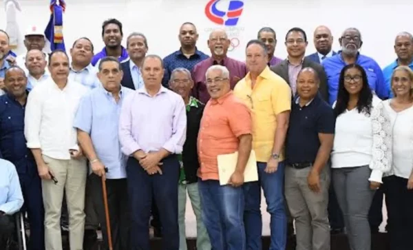 Federados, durante el encuentro  en el Comité Olímpico.