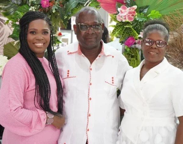 Raquel Aristilde de Valdez,  Ernest Aristilde  y Marie Gerda Lazare.
