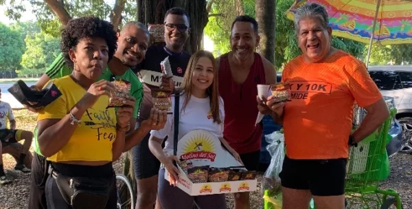 Degustaciones de la línea integral de Molino del Sol en parques de Santo Domingo.