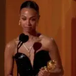 Zoe Saldaña se lleva el Globo de Oro por Emilia Pérez