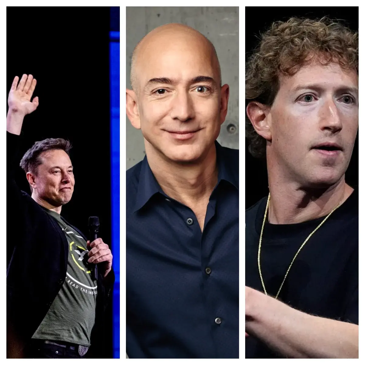 Elon Musk, Mark Zuckerberg y Jeff Bezos, estarán presentes en el acto de investidura de Donald Trump