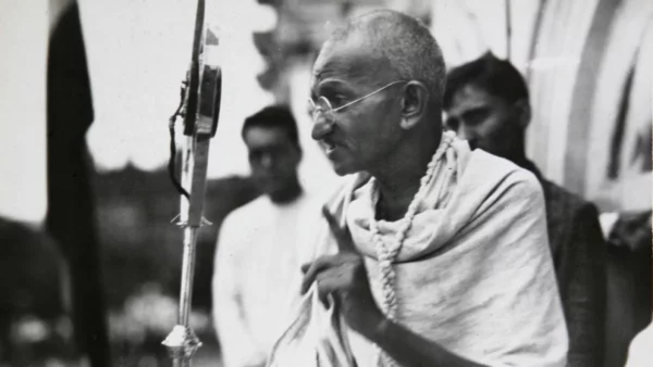 Mahatma Gandhi.