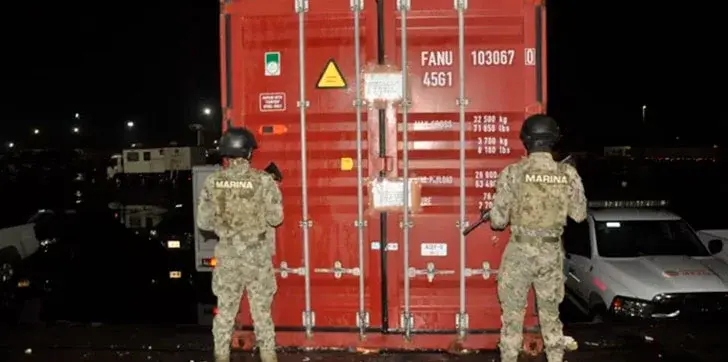 Las autoridades confiscaron la marihuana en el Puerto de Veracruz. Fuente externa