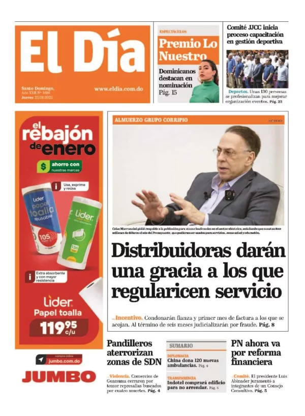 Portada impresa 23-01-2025