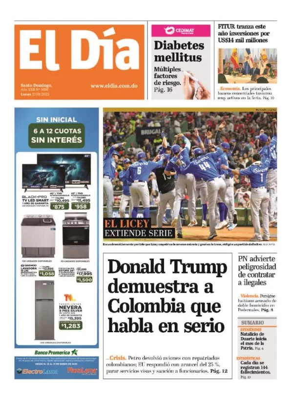 Portada impresa 27-01-2025