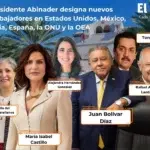 Quiénes son los 6 nuevos embajadores designados por Abinader