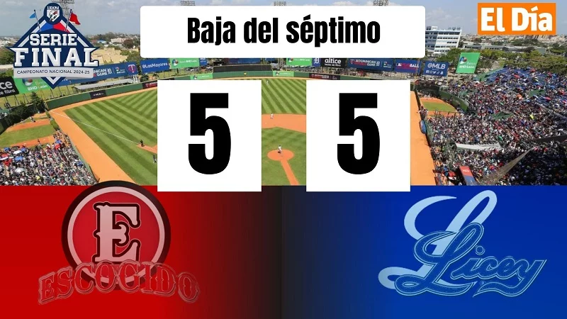 La emoción continúa…El Licey empata el juego a cinco en la séptima