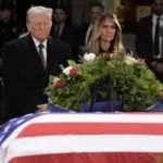 Trump presenta sus respetos a Jimmy Carter en la capilla ardiente del Capitolio