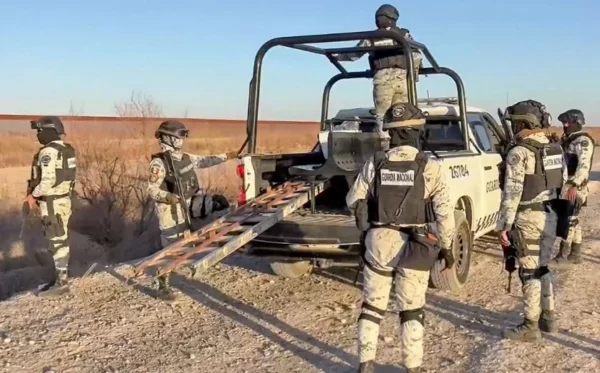 Efectivos de la Guardia Nacional en labores de patrullaje.