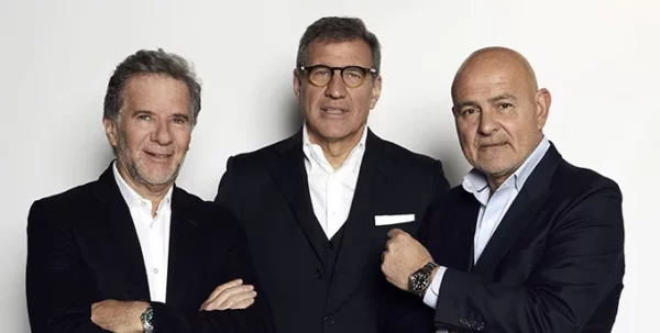 Gustavo Martínez (centro) trabajará junto a Sergio Roitberg y Carlos Serante.