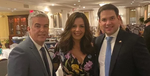 Edmundo González, Yermys Peña y Marco Rubio.