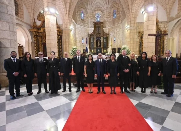 Miembros del Tribunal Constitucional en la misa.