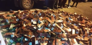 Los cigarrillos fueron interceptados en el municipio de Luperón, en Puerto Plata. Fuente externa