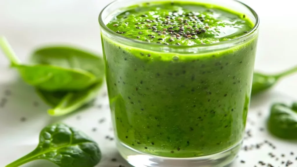 Jugo verde lleno de antioxidantes que ayuda a regular el azúcar en sangre y controlar diabetes