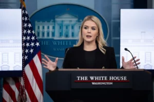 Karoline Leavitt, portavoz de la Casa Blanca. EFE