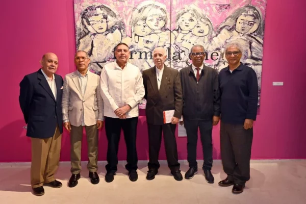 Gamal Michelén,  Eugenio Pérez Montás, Odalis G. Pérez y Hugo Suriel.