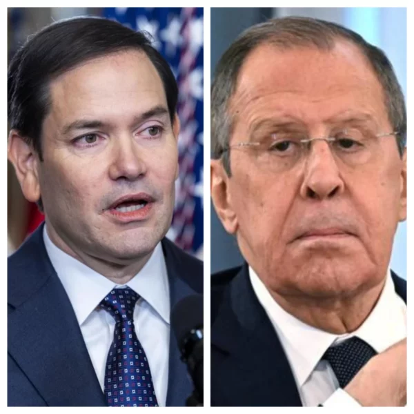 El secretario de Estado de los Estados Unidos, Marco Rubio, y Serguéi Lavrov, ministro ruso de Relaciones Exteriores. Fuente externa