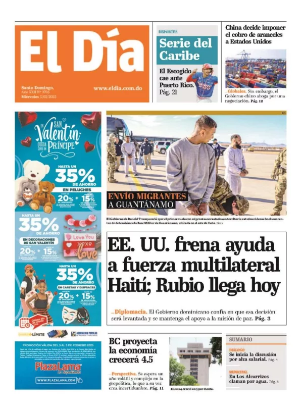 Portada impresa 05-02-2025