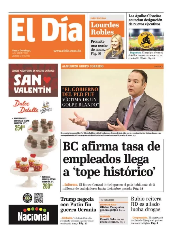 Portada impresa 13-02-2025