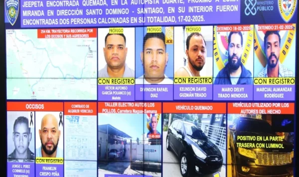 PN captura a “Edwin” y “Mario” presuntos responsables de doble homicidio en Monseñor Nouel; buscan a otros tres