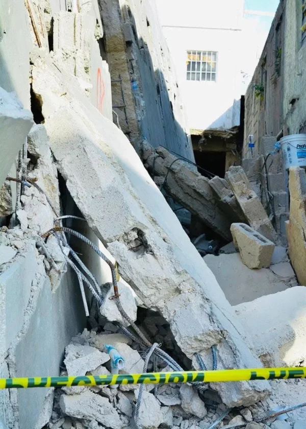 El derrumbe dejó tres personas fallecidas. Fuente externa