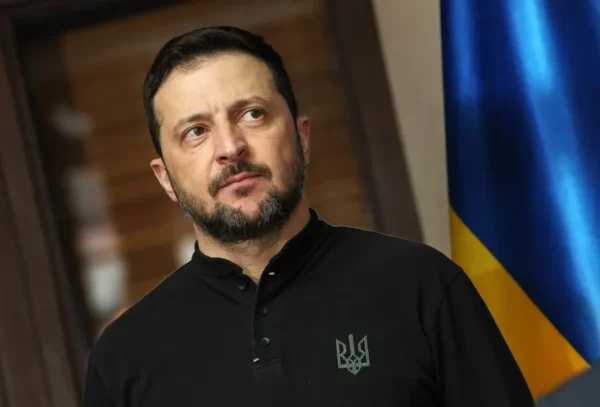 El Presidente de Ucrania Valodymyr Zelensky
