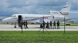 Uno de los aviones incautados por el gobierno dominicano. Fuente externa