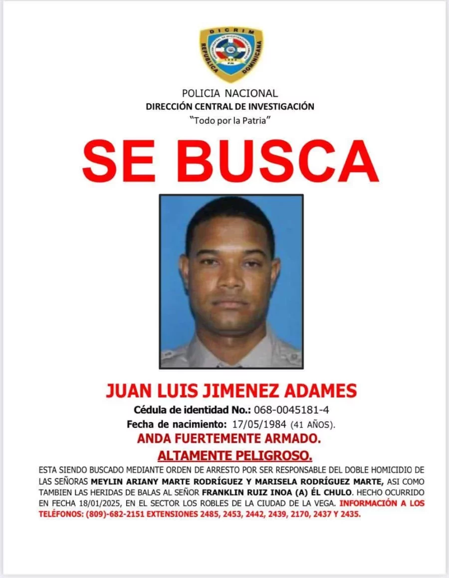El segundo teniente, Juan Luis Jiménez, está siendo acusado de matar a dos mujeres en La Vega. Fuente externa El segundo teniente, Juan Luis Jiménez, está siendo acusado de matar a dos mujeres en La Vega. Fuente externa
