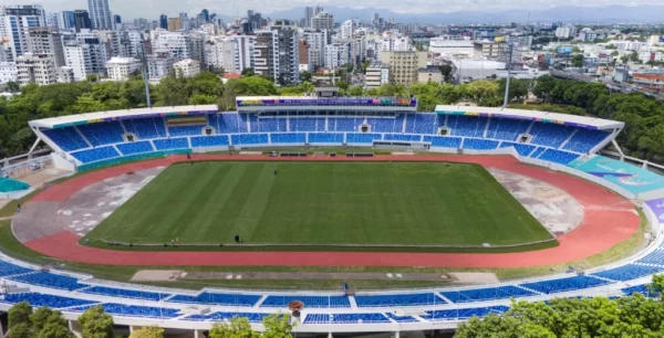 El Estadio Olímpico Félix Sánchez  ha sido sometido a un importante proceso de reconstrucción para los Juegos.   archivo