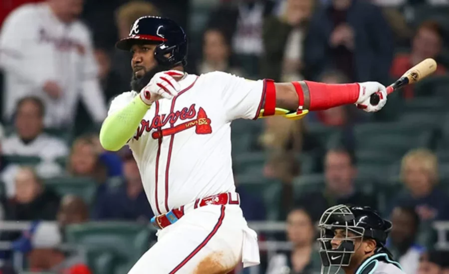 El dominicano Marcell Ozuna, de Atlanta, logró levantarse, luego de su carrera tocar fondo. El dominicano Marcell Ozuna, de Atlanta, logró levantarse, luego de su carrera tocar fondo.