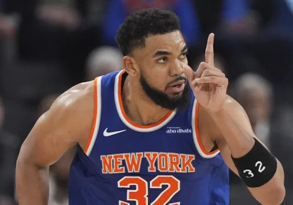 Karl Towns está teniendo gran temporada con  Knicks.  Ap