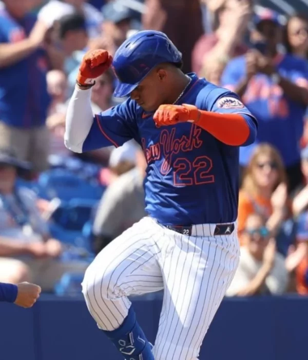 El dominicano Juan Soto está muy alegre desde su llegada al  equipo de los Mets de New York.