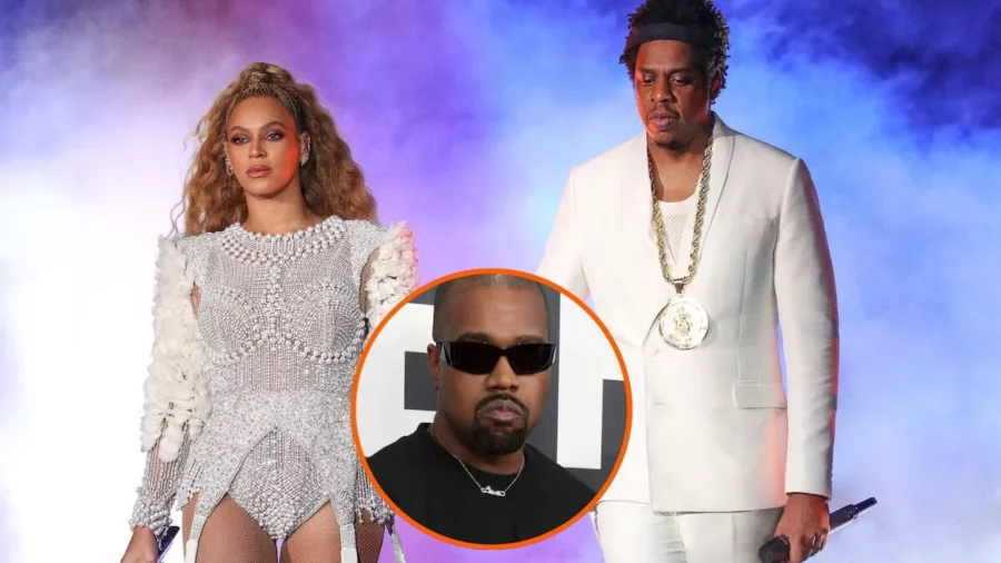 Jay-Z . Beyoncé y Kanye West Jay-Z . Beyoncé y Kanye West