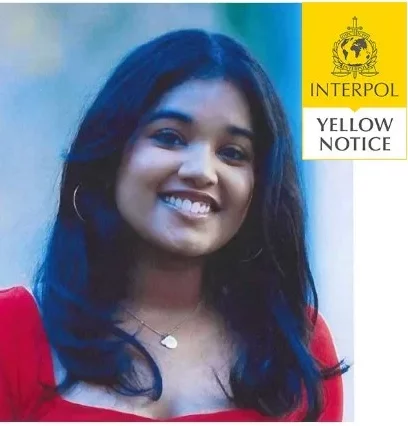 Interpol tras la pista de Sudiksha Konanki: emite notificación amarilla por desaparición