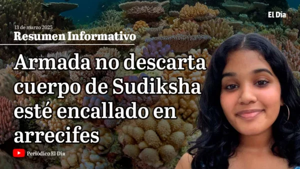Armada no descarta cuerpo de Sudiksha esté encallado en arrecifes (2)