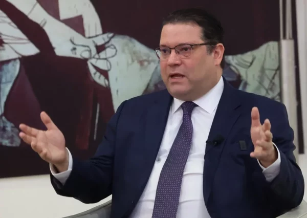 Eduardo Sanz Lovatón, durante el Almuerzo Semanal del Grupo Corripio.  José de León