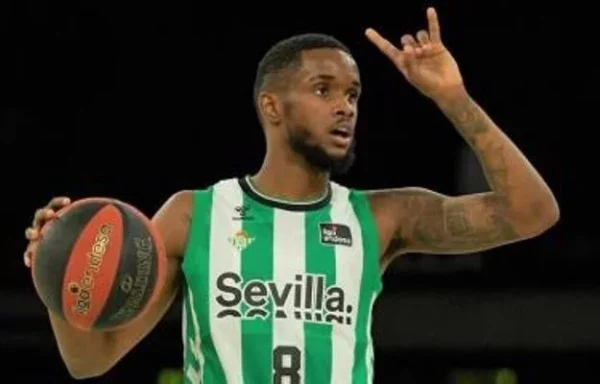 Jean Montero, en acción en la liga Endesa de España.