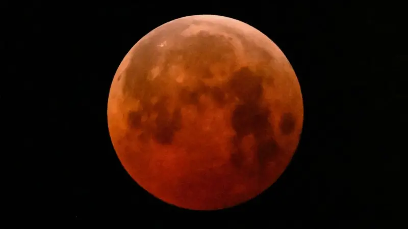 Así se vio el eclipse lunar total