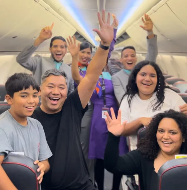 Familia Garrido visita RD por primera gracias a Arajet