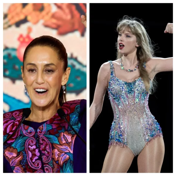 Taylor Swift a Claudia Sheinbaum