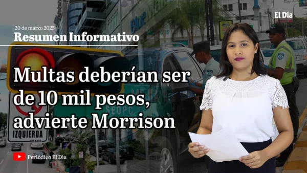 Multas deberían ser de 10 mil pesos. advierte Morrison