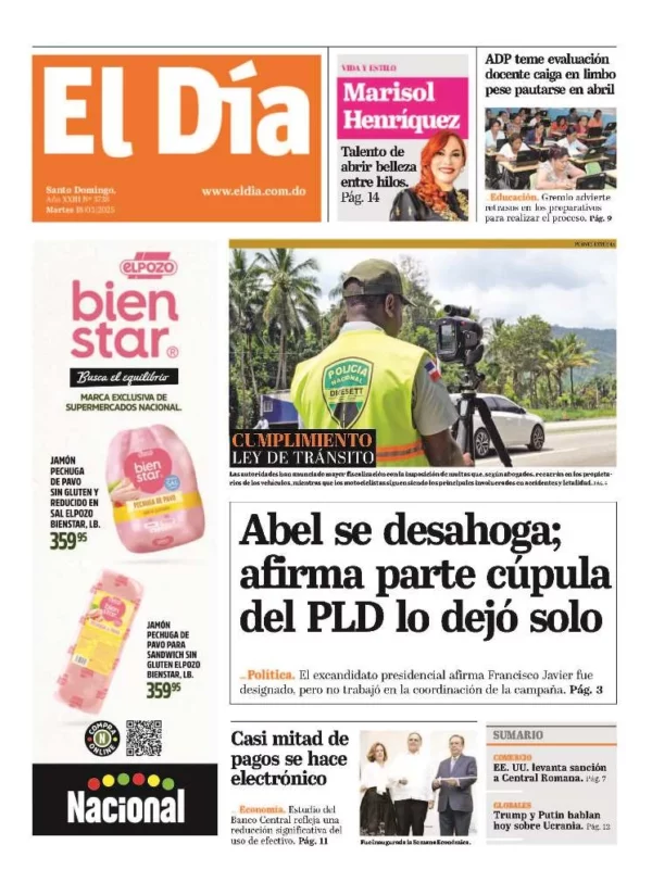 Portada impresa 18-03-2025