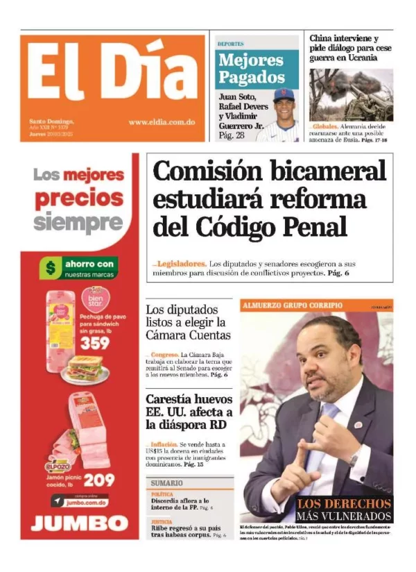 Portada impresa 20-03-2025