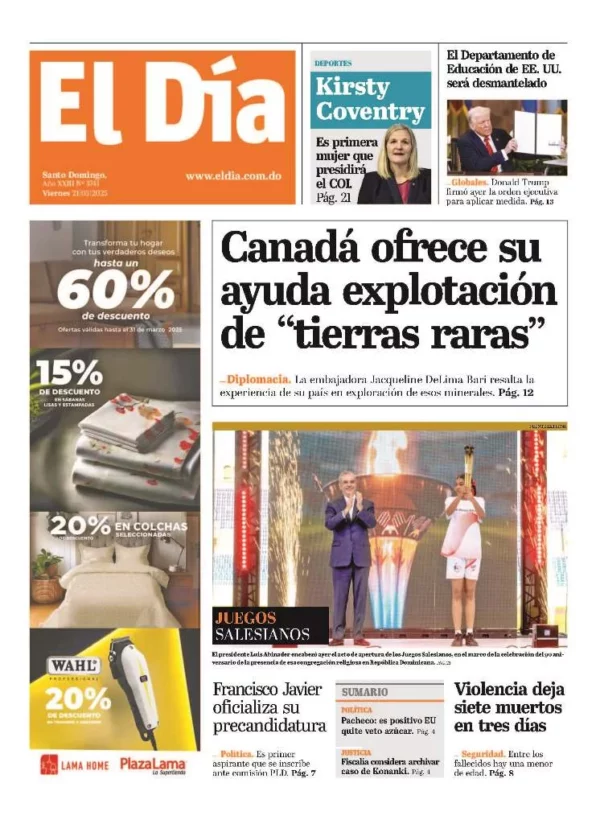 Portada impresa 21-03-2025