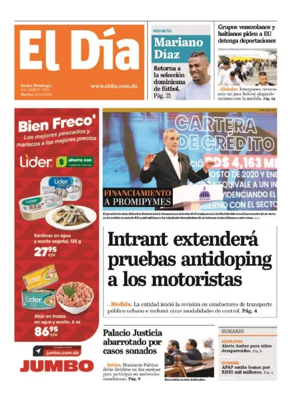 Portada impresa 25-03-2025