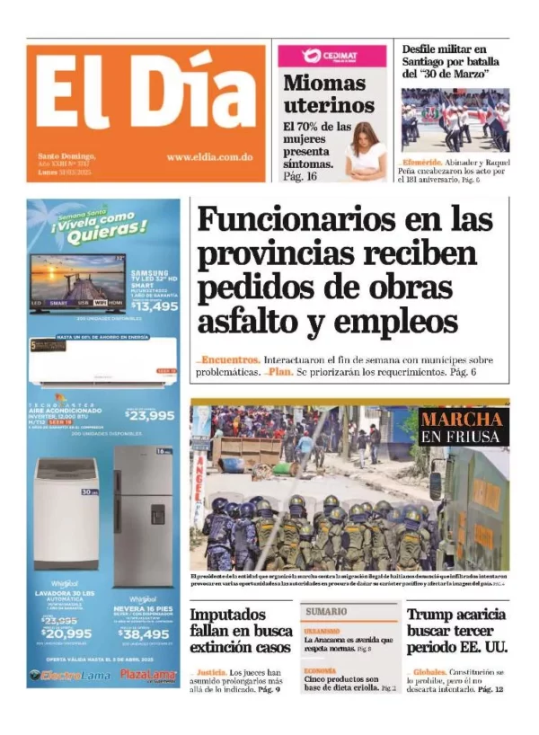 Portada impresa 31-03-2025