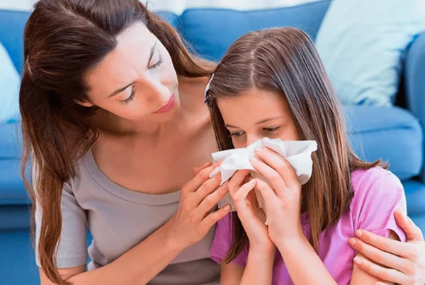Rinitis en los niños.